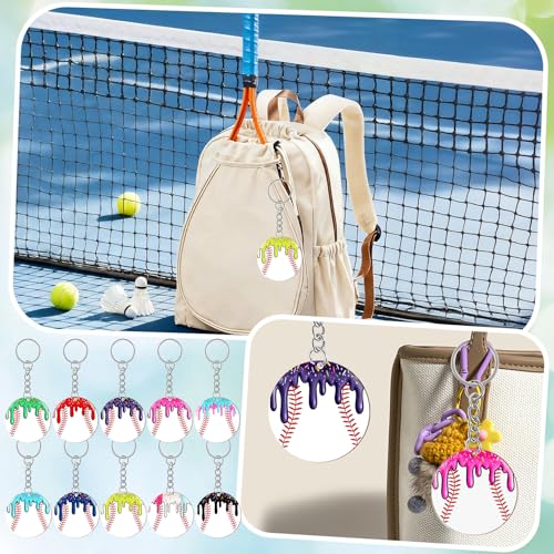 Image of clothmile 100 Pcs Bible Verse Keychains Christian Keyrings Marble Keychains Acrylic Religious Key Rings for Women
