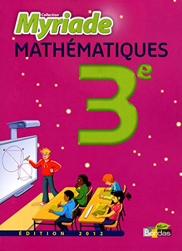 Maths 3e Myriade Manuel Gf 12 Myriades Buy Online In Cayman Islands At Cayman Desertcart Com Productid 197442990