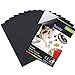 Produktbild Caydo 10 Stück schwarze selbstklebende Rückseite Filzbögen Stoff Sticky Back Sheets, 21 x 30 cm (A4 Größe), selbstklebend, langlebig und wasserabweisend, Mehrzweck für Kunst und Handwerk
