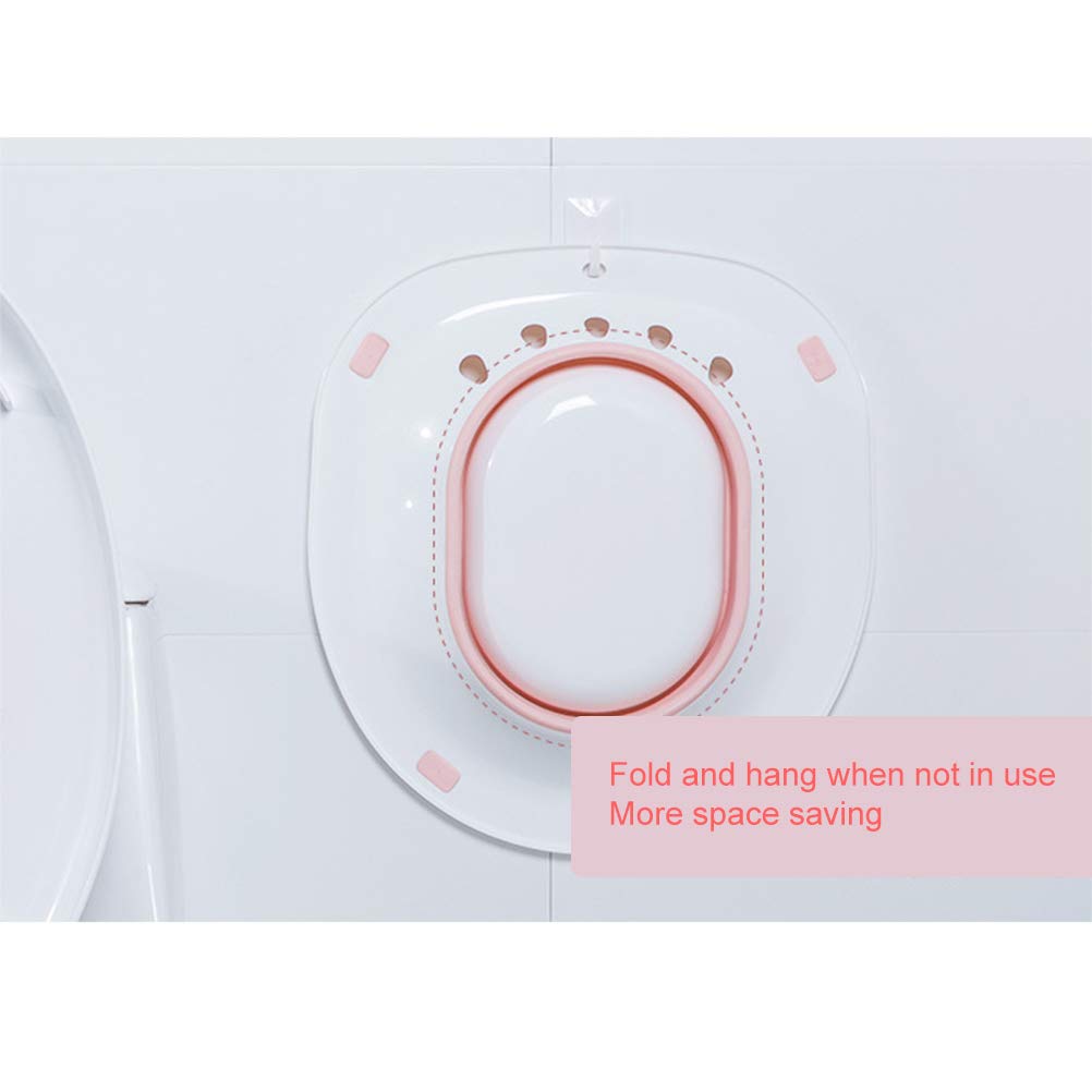 Sitz - Bañera plegable con asiento Sitz para hemorroides y bañera, para heridas posparto, mujeres embarazadas, hemorroides, cuidado perineal, recuperación episiotomía