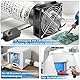 GDSTIME 120mm Rohrventilator 230V Abluftventilator 120x120 Regelbar Rohrlüfter 3000U/MIN Kanalventilator mit DC 4V -12V Geschwindigkeit Kontrolle für 3D-Laser Growzelt Garage Gewächshaus