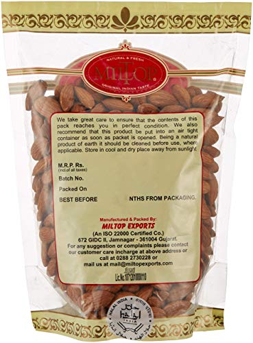 Image of Miltop California Almonds, 500g + Miltop Big Size Cashew Nuts W240, 500g