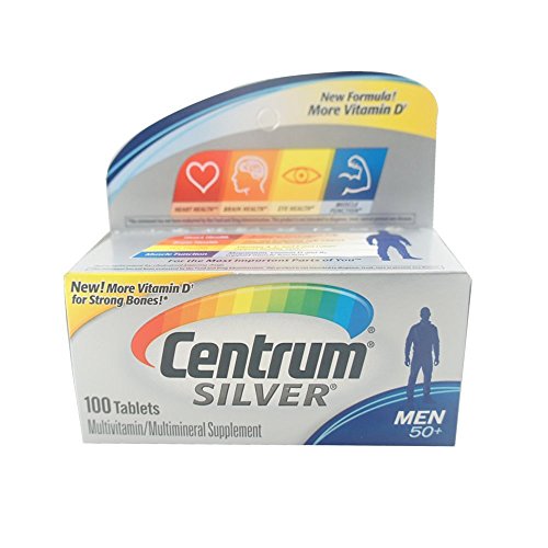 Centrum Silver Men's 50+ Tablets 100 Tablets (Pack of 5)