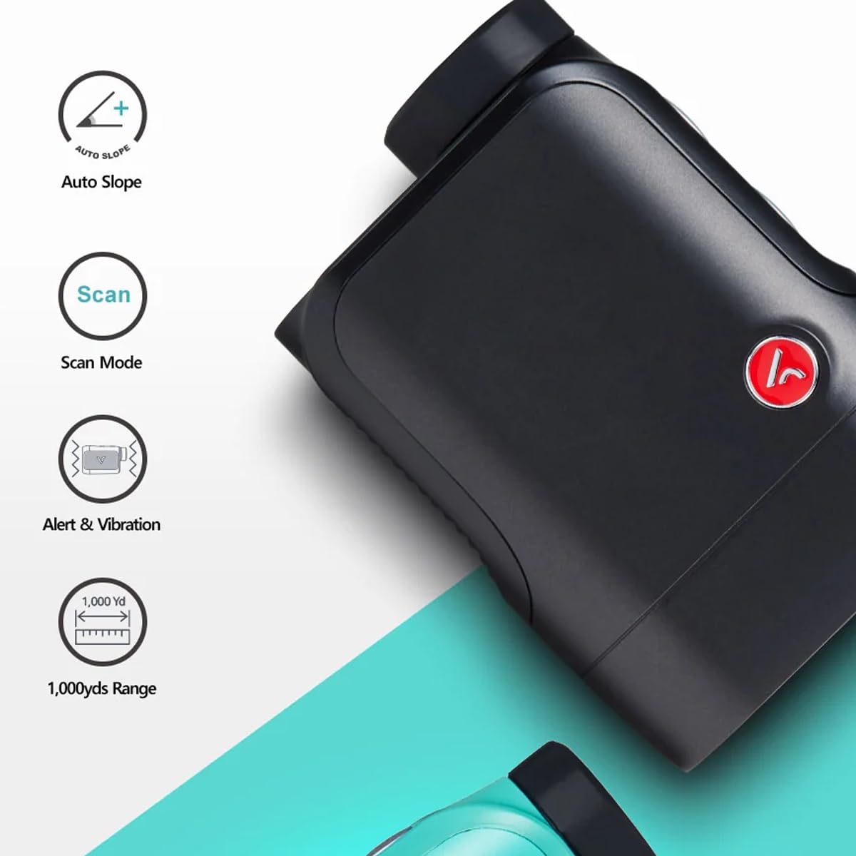 BLACK Voice Caddie ボイスキャディ EL1 レーザー距離計 Voice Caddie EL1 Golf Compact Laser Rangefinder with Slope | 1,000