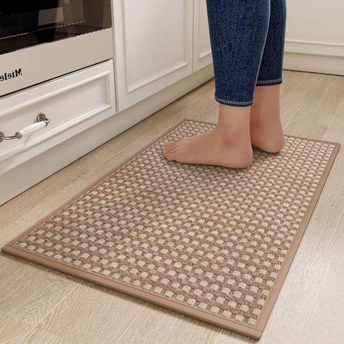Madigo 43x70cm Tapis Cuisine Devant Evier, Tapis de Cuisine Antidérapant et Lavable, Tapis de Couloir Long Absorbant pour Manger, Couloir, Buanderie, Chambre, Passage...