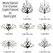 SEOL-Light Vintage Large Crystal Branches Chandeliers Black Close to Ceiling Light Flush Mount Fixture with 5 Light 200W 31.5