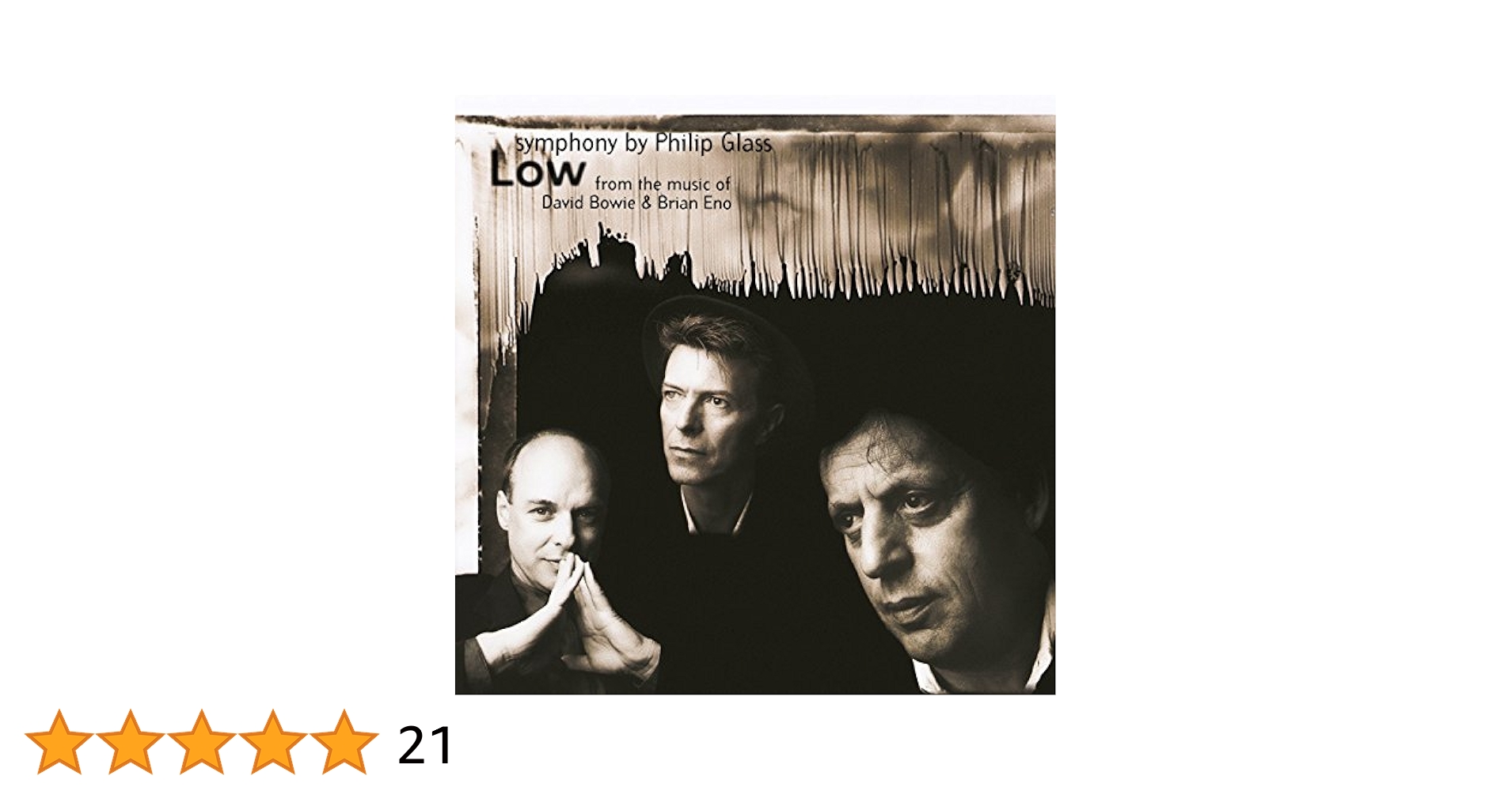 Video 「Low Symhony」 Low Symphony (Vinyl): David Bowie/Philip Glass/Brian Eno