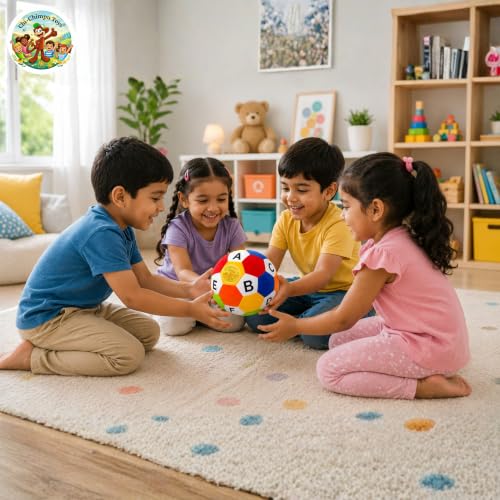 Image of Chi-Chimpu Toyss Soft Plush Alphabet Ball 15 CM for Kids | ABC Learning Fabric Ball | Ultra Soft Stuffed Educational Toy | Safe Lightweight Soft Ball for Babies, Toddlers & Boys Girls
