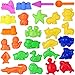 STOBOK Juego de Juguetes de Moldeo de Arena Juego de Juegos de Arena de Playa de Verano para Niños Juego de Moldes de Arena Juguetes de Arena de Playa para Niños Niñas 27 Piezas (Color