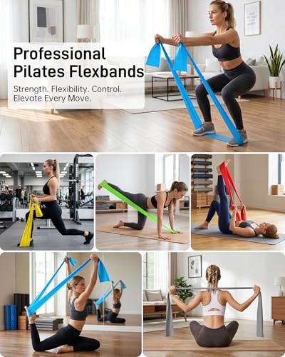 Prime Renoj 5-Pack Latex-Free TPE Pilates Resistance Bands Set (various) 5.99 + Free Shipping + 40% Off Code LNWYPYWC - image 2