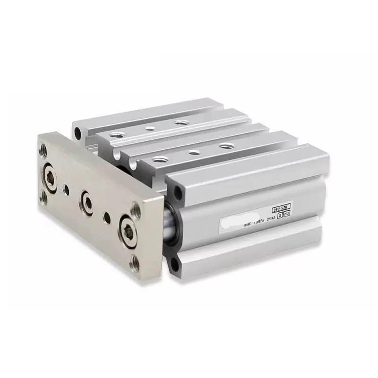 Vérin pneumatique MGPM20-50 mince à double action et trois tiges guidées