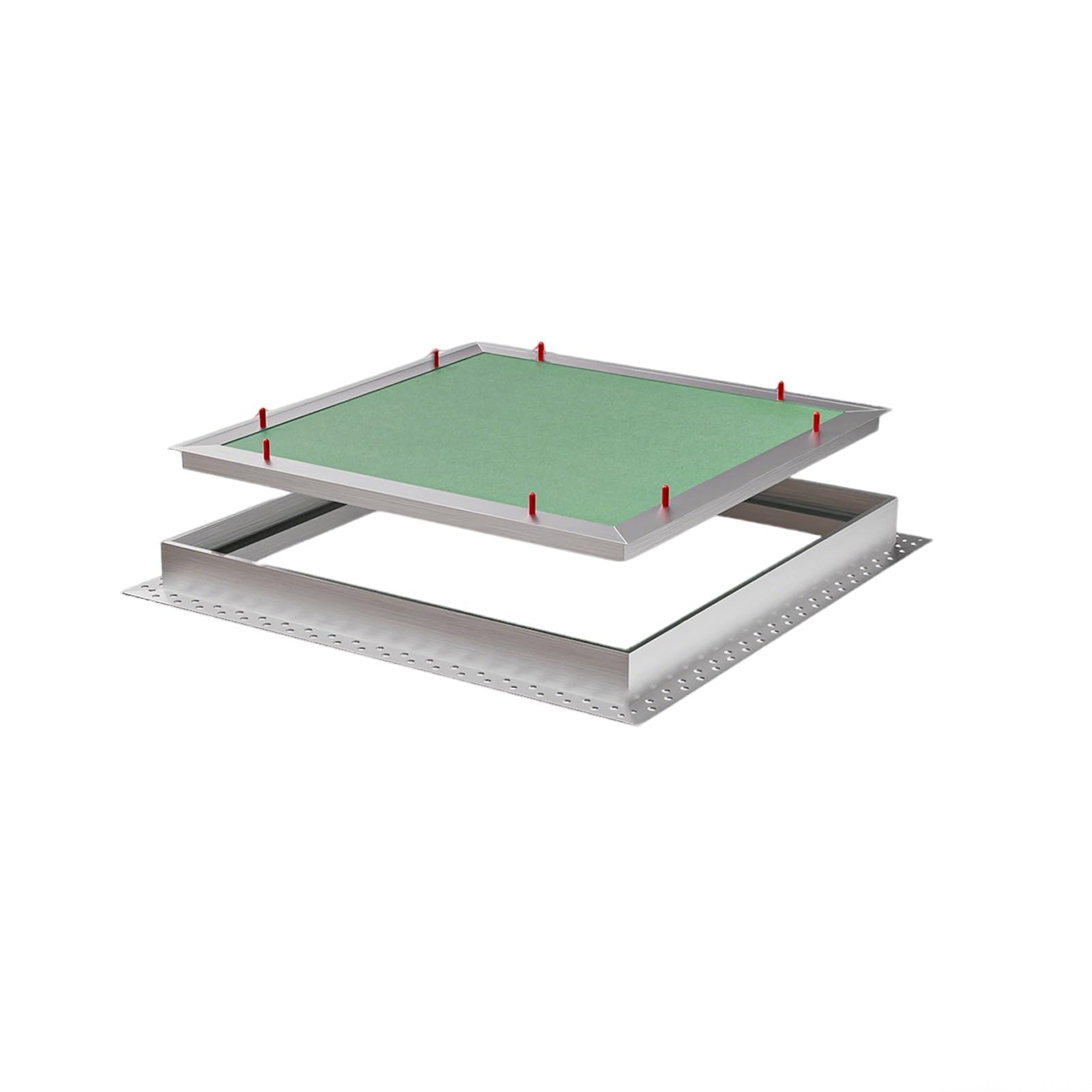 Panel drzwi wejściowych ze stopu aluminium 15 x 15 cm płyta gipsowo-kartonowa sufitowa dostęp do klapy otwierana od góry konstrukcja malowana rama z płyty gipsowo-kartonowej dla łatwej instalacji