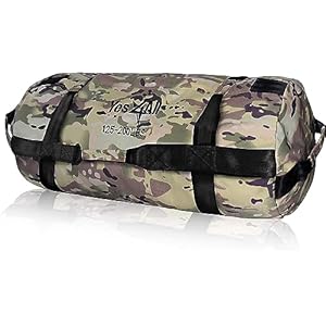 Yes4all Sandbag for Weights Training and Fitness – Unfilled Weighted Bag with 7 Handles, 2 – 90kg Adjustable Power Bag for Core Training, Strength Powerlifting Heavy Workout Exercises at Home, Gym