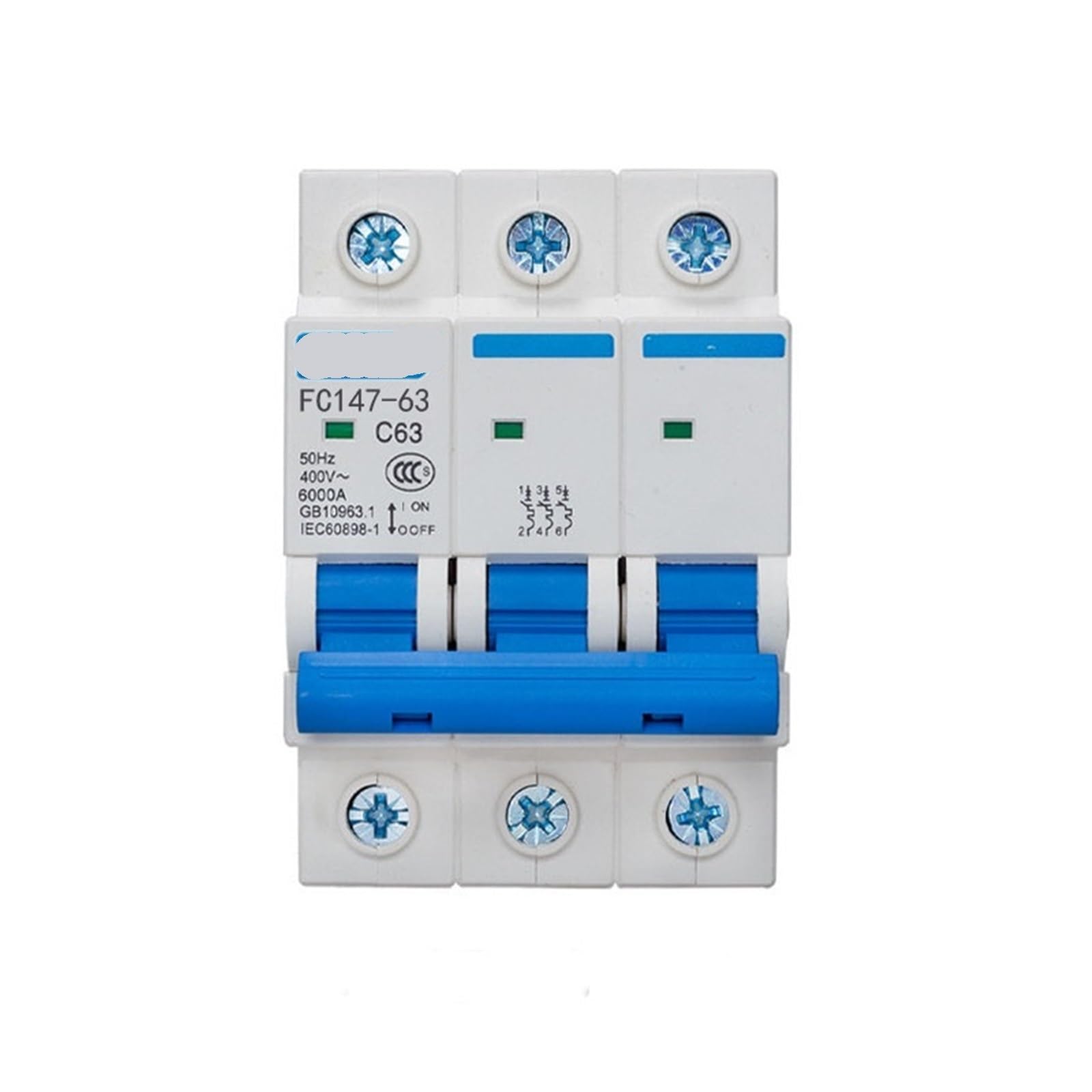 Disjoncteur 3P DZ47 63A pour protection électrique de maison