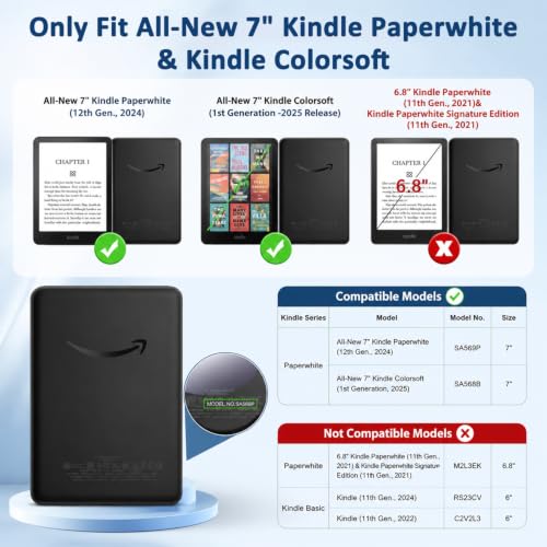Image of ZORBES 360 Rotating Case for 7 Inch Kindle Paperwhite