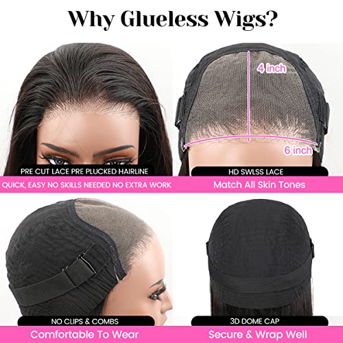 Image of ISEE Body Wave Lace Front Wig Human Hair Wear Go Glueless Wig 20 Inch