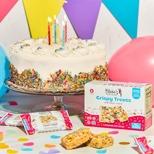 Blake’s Seed Based Crispy Treats – Birthday Cake (6 Count), Nut Free, Gluten Free, Dairy Free & Vegan, Healthy Snacks for Kids or Adults, School Safe, Low Calorie Organic Fruit Flavored Snack - image 7