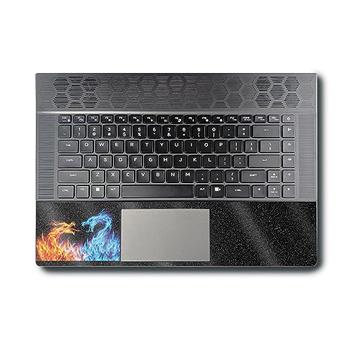 Image of MightySkins Glossy Glitter Skin Compatible With Alienware X16 R1 (2023) Full Wrap Kit - Dueling Dragons | Protective Durable High-Gloss Glitter Finish | Easy To Apply & Change Styles | Made in the USA