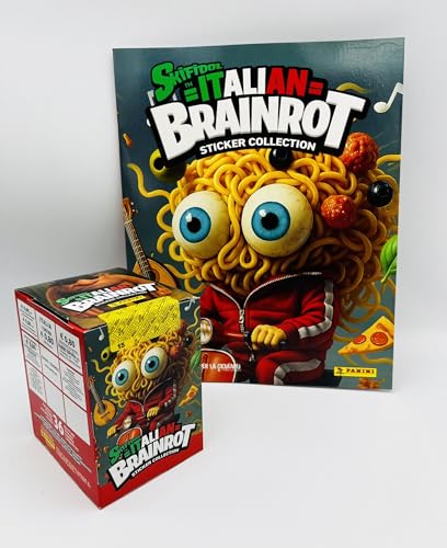 manuelkant Album figurine + Scatola Box 36 bustine per la raccolta di Skifidol Italian Brainrot Sticker Collection Panini