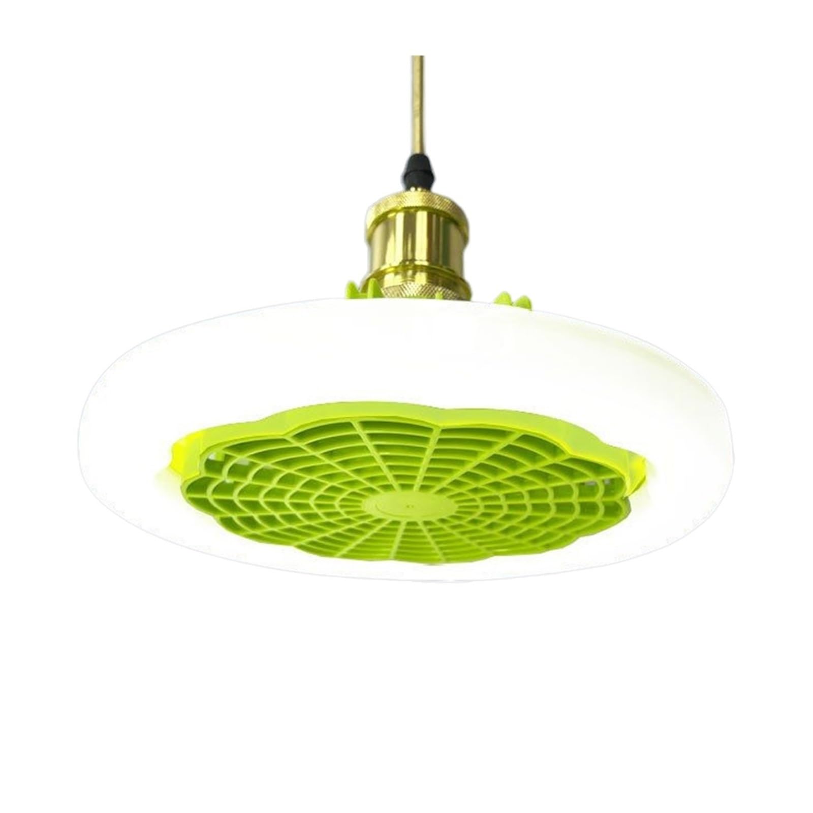 TRDEWR Ceiling Fan Light 30/48/60W 3-Speed Cooling Fan Ceiling Light Remote Control E27 Lamp Holder 3-Gear Dimmable Electric Fan Lamp Good Light and Shadow Effects(30W Green)