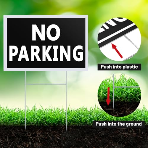 Panneau No Parking extérieur étanche pour bloquer les voitures dans la cour