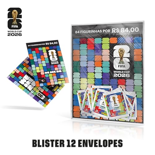 Kit 12 Envelopes de Figurinhas da Copa do Mundo da FIFA 2026™ + C...
