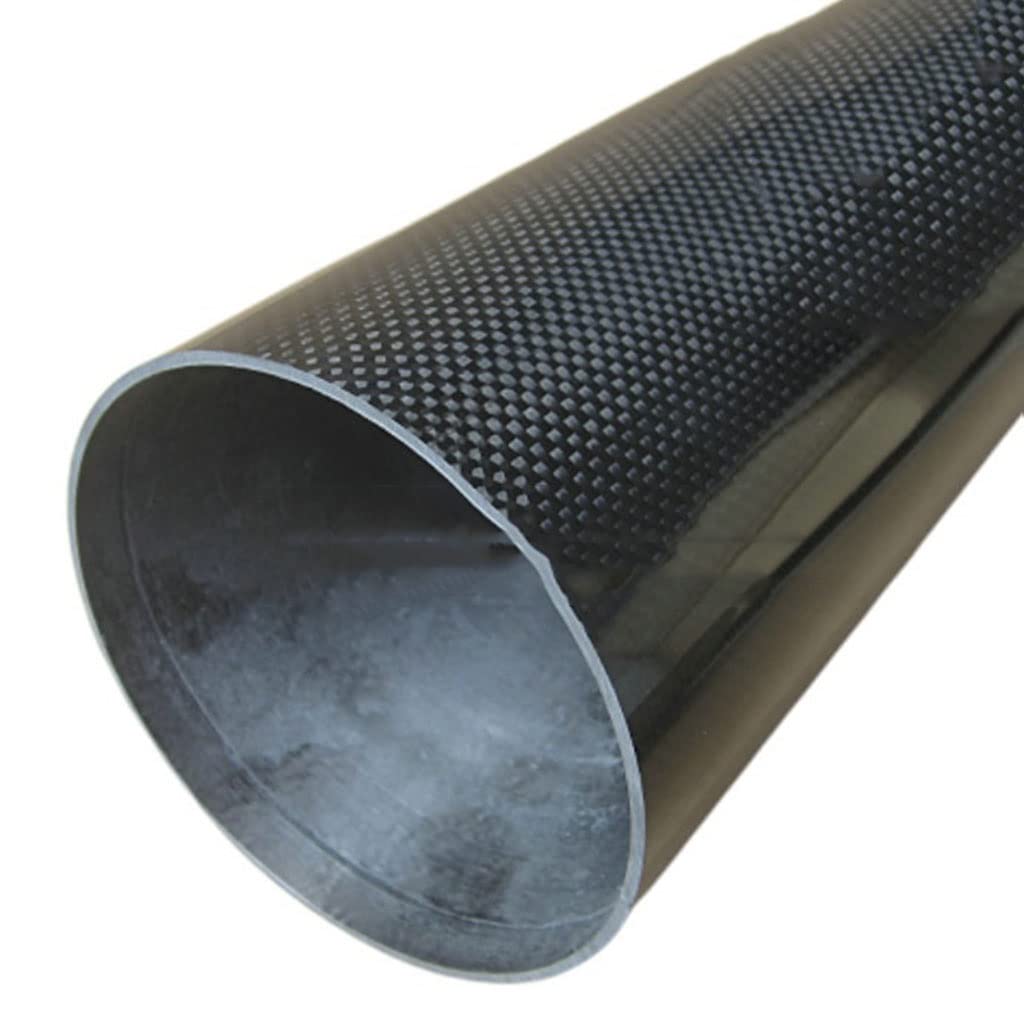 Tubo In Fibra Di Carbonio Lucido Ø30mm - Lunghezza 500mm, Superficie Liscia 3K - Foto 3