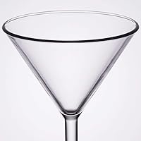 Vista 9 de G.E.T. SW-1407-1-SAN-CL - Vasos de Martini de plástico resistentes a roturas, 10 onzas, transparentes (juego de 12)