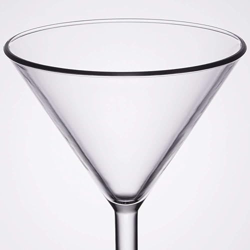 Miniatura 11 de G.E.T. SW-1407-1-SAN-CL - Vasos de Martini de plástico resistentes a roturas, 10 onzas, transparentes (juego de 12)
