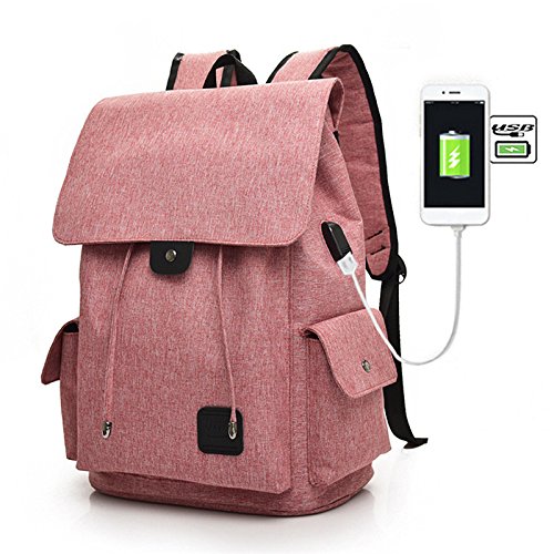 chendongdong Mochila de Ordenador portátil Mochila de Portátil Backpack Impermeable para el Laptop Mochila de Ordenador Portátil con Puerto 30 * 16 * 45 cm
