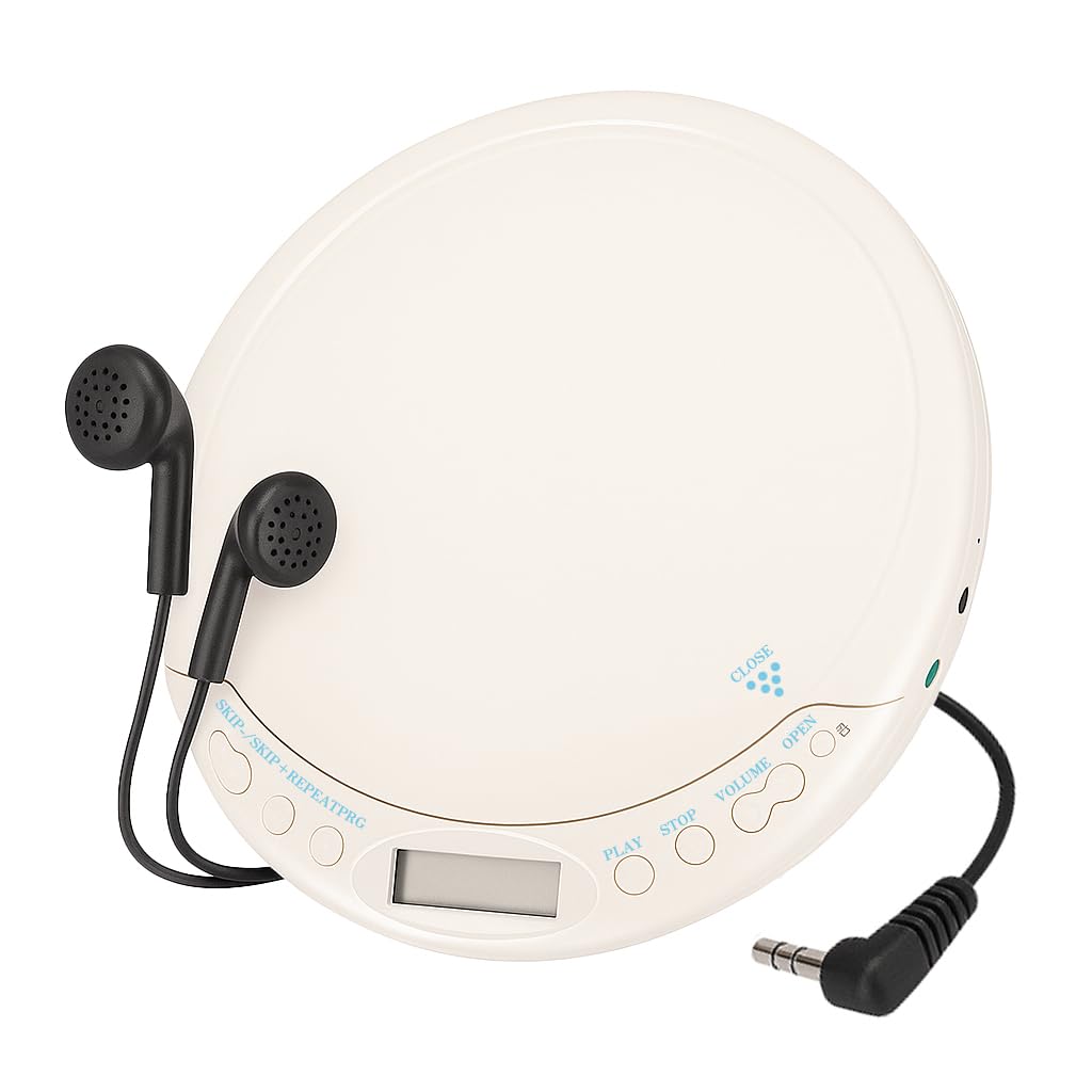Amazon.co.jp: VISPREA cd-126 (CD126-E-WH-BT) Portable CD Player