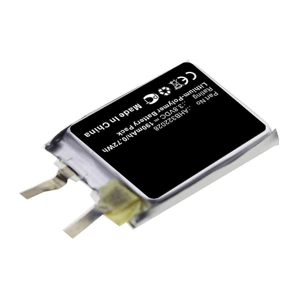 Amazon.com: Synergy Digital Smartwatch Battery, Compatible with Tomtom  Spark 8rs00 Smartwatch, (Li-Pol, 3.8V, 190mAh) Ultra High Capacity,  Replacement for Tomtom AHB322028 Battery : Electronics
