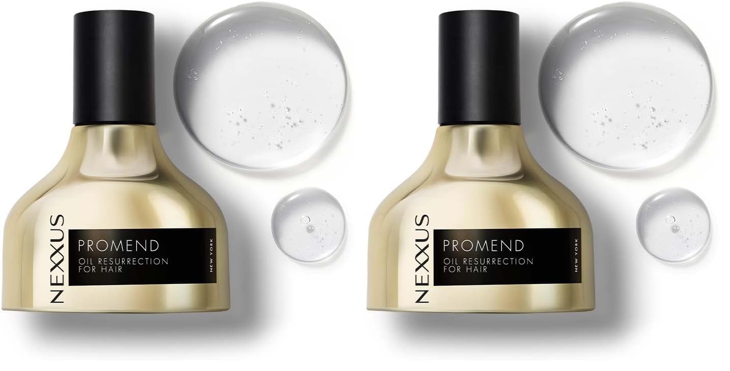 Nexxus Promend Resurrection Oil Hair Serum For Bond Repair, Frizz Reduction & Heat Protection 100ml | 11 X Strength | 72H Smoothness | Crafted with Precious Magnolia Essence (Pack of 2)-image-20