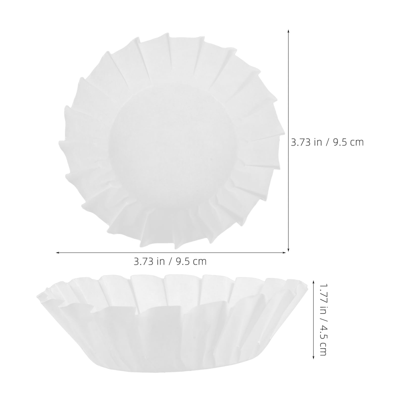 Zerodeko 5 Sätze Basque Kuchen Papierförmchen Ölresistente Cupcake Halter Für Hochzeit Party Shower Backbecher Für Desserts Und Kleine Kuchen 50 Stück * 5