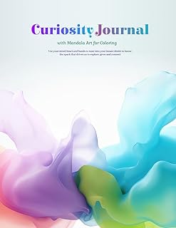 Curiosity Journal: with Mandala Art for Coloring
