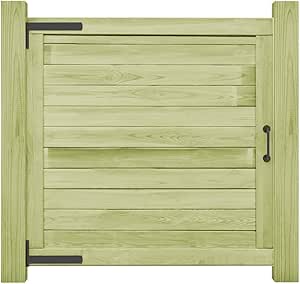 VidaXL Haselnuss Holz Zauntor 100x60cm - Rustikales Gartentor Imprägniert