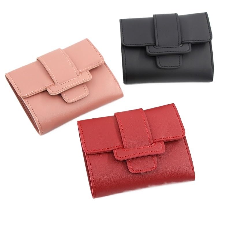 Id Holding Bag Money Clip Three Fold Short Bag Women's Purse Short Three Fold With Change(D)4