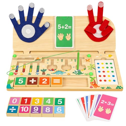 Juguetes Montessori Niño 3 4 5 Año,2 en 1 Juego Matemática y Bola Magnética