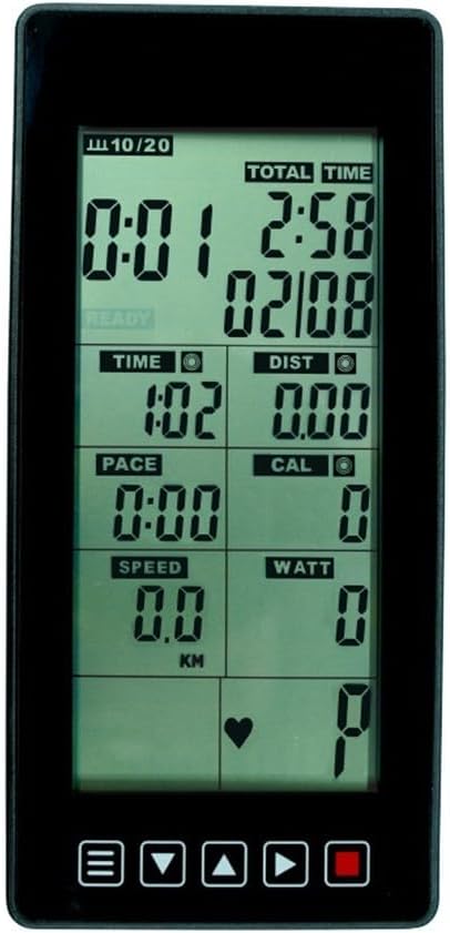 Exercise Bike Computer Replacement, Stationary-Bike Speedometer Monitor, Multi-Function Display, for Time Speed Distance Calories, Auto-Scan Sensor Connection