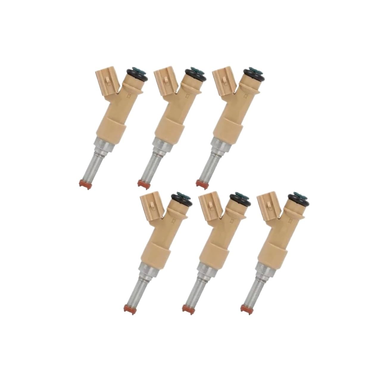 Laiyonggr 6Pcs 23250-31100 23209-39215 2320939215 23209-31100 2325031100 Fuel Injector Compatible For Toyota Land Cruiser/Prado