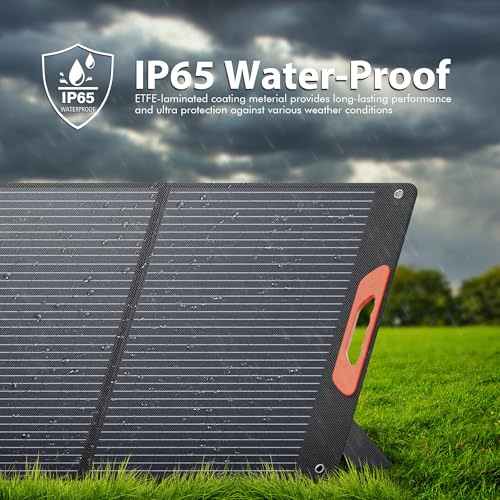 Panneau solaire portable 120W pliable idéal pour le camping en van et la recharge de téléphones