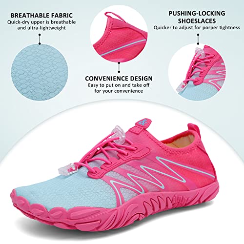 Image of ziitop Water Shoes for Men Women Beach Barefoot Swim Rock Climbing Pool Shoes Socks, Anti-Slip Breathable Quick Dry Lightweight Slip-on, Outdoor Sport Hiking Walking Boating Fishing Diving Surfing