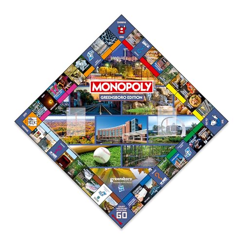 Monopoly Greensboro, NC Edition: Juego de Mesa para 2-6 Jugadores miniatura 4