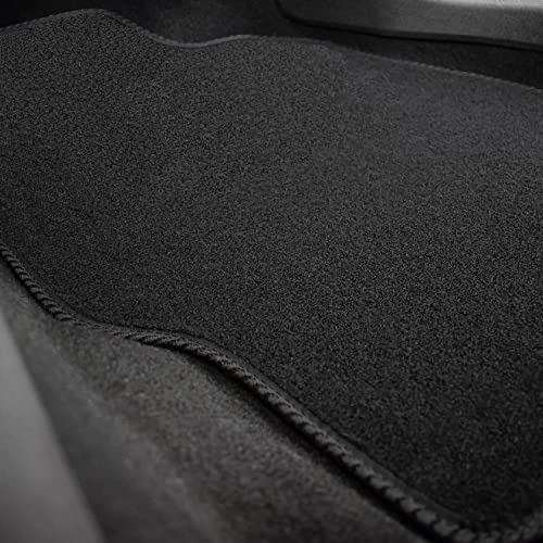 Car Mats for Peugeot 2008 (2013-2020) Tailored Fit Carpet Floor Mat Set Accessory Black Custom Fitted 4 Pieces with Clips - Anti-Slip Backing & Black Trim Edging - Image 4