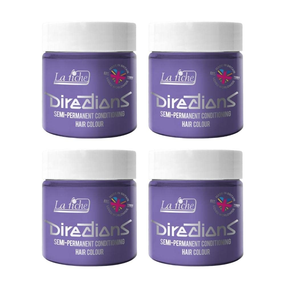 La Riche Directions Semipermanente Haarfarbe 100 ml Dose 4 Packung (Wisteria)