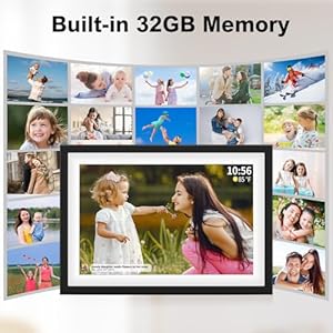 Digital picture frame wifi 101 inch wifi digital picture frame with 1280×800 ips hd touch screen smart digital photo frame with 32gb storage wall mountable auto rotate warmest gifts for mom  urban country home decor