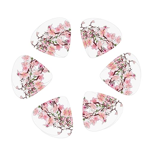 Lot de 12 médiators tendance et durables en fleurs de cerisier dans une boîte pour ukulélé guitare électrique basse - Les Beatles, Paul McCartney, John Lennon, RIngo Starr, George Harrison Lot de 12 médiators tendance et durables en fleurs de cerisier dans une boîte pour ukulélé guitare électrique basse – Image 3