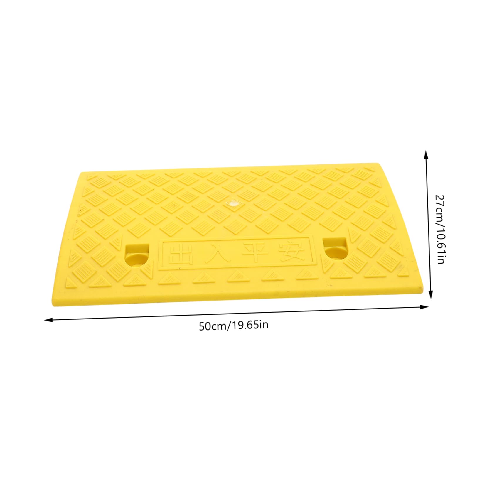 Cabilock Plastic Slope Wheelchair Ramp Slope Ramp Threshold Mobility Plastic Yellow