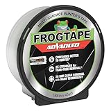 FrogTape Advanced Painters Tape, 2 Inch Wide (1.88-Inch x 45-Yard) Multi-Surface Tape with PAINTBLOCK, Conforms Around Curves & Contours, Tear-Free Removability, 1 Roll, Green (Misc.)
