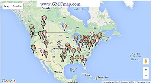 GQ GMC-500 display in vertical orientation showing high radiation reading
